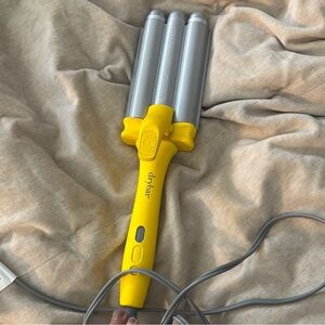 Drybar Vibrant Yellow and Sleek Silver Hair Tool